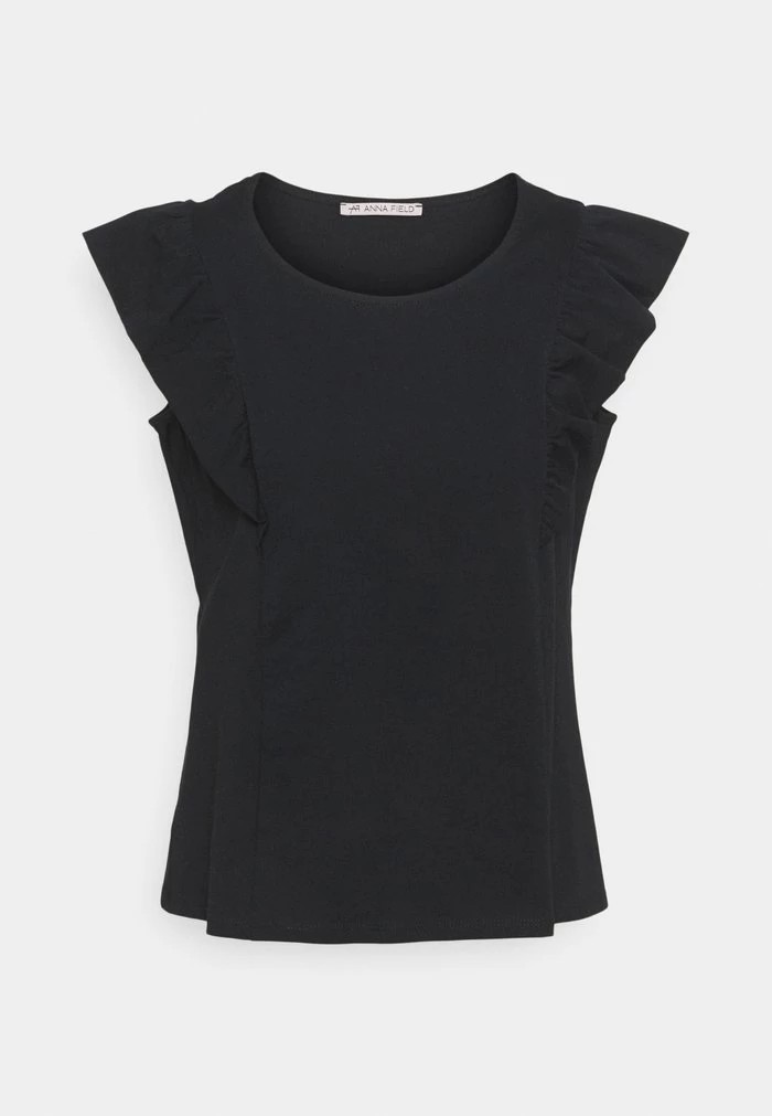 T-Shirt ANNA FIELD Anna Field Basic T-shirt Noir Femme | CPH-1564979